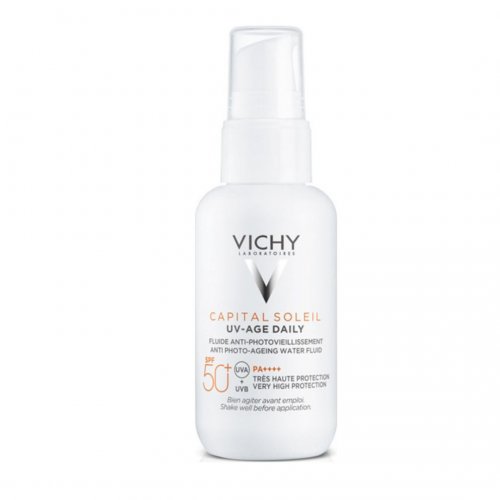 Vichy Capital Soleil UV Age Daily SPF50+ Anti-Aging Sun Cream Λεπτόρρευστο Αντιηλιακό Κατά της Φωτογήρανσης, 40ml